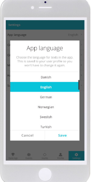 56. Profile - setting App Language 1